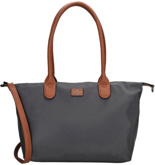 Charm London Buckingham Shopper grey handtas dames Grijs - H 25 x B 42 x D 15 cm