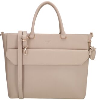 Charm London Cambridge Laptopbag lighttaupe - H 32 x B 47 x D 13.50 cm