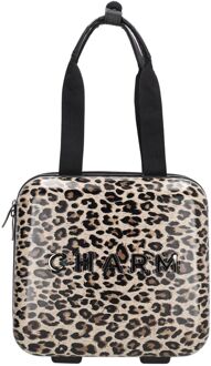 Charm London Capetown Beautycase leopard hardcase koffer Multicolor - H 30 x B 32 x D 18 cm