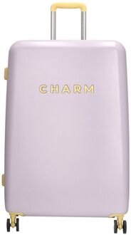 Charm London Capetown Trolley L lila hardcase koffer lichtgewicht koffer Paars - H 75 x B 50 x D 28 cm