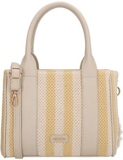 Charm London Capri Handbag yellow handtas dames Geel - H 21,50 x B 27,50 x D 13 cm