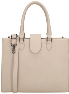 Charm London Castle Hill Handbag beige schoudertas dames - H 24.50 x B 30 x D 12 cm