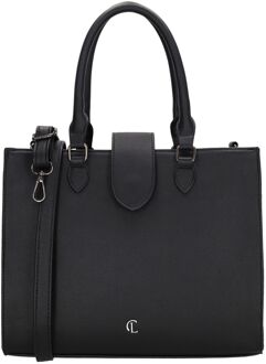 Charm London Castle Hill Handbag black schoudertas dames Zwart - H 24.50 x B 30 x D 12 cm