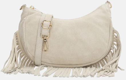 Charm London Elisa Shoulderbag sand damestas Zand - H 12 x B 22,50 x D 2,50 cm