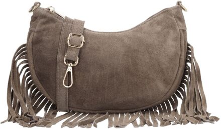 Charm London Elisa Shoulderbag taupe damestas - H 12 x B 22,50 x D 2,50 cm