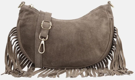 Charm London Elisa Shoulderbag taupe damestas - H 12 x B 22,50 x D 2,50 cm