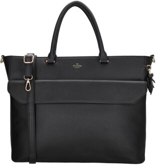 Charm London handtas 15 inch zwart