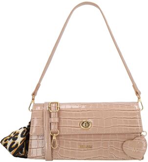Charm London Knightsbridge Shoulderbag oldrose damestas Roze - H 12,50 x B 26 x D 7,50 cm