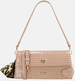 Charm London Knightsbridge Shoulderbag oldrose damestas Roze - H 12,50 x B 26 x D 7,50 cm