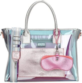 Charm London La Marina Shopper roze schoudertas dames - H 30 x B 41 x D 15 cm