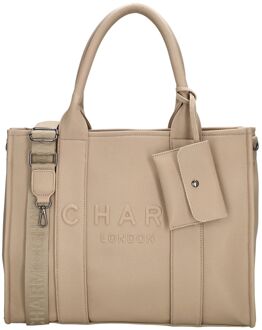 Charm London laptoptas 15 inch zand Beige