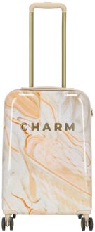 Charm London Marble Cabin Trolley creme Harde Koffer Multicolor - H 54 x B 32 x D 20