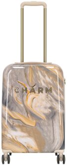 Charm London Marble Cabin Trolley light grey Harde Koffer Multicolor - H 54 x B 32 x D 20