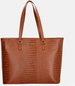 Charm London Midwood shopper 15.6 inch cognac