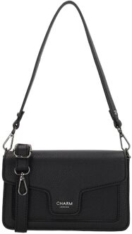 Charm London Monaco Handbag black handtas dames Zwart - H 13 x B 20,50 x D 8 cm