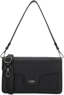 Charm London Monaco Handbag black handtas dames Zwart - H 16 x B 26 x D 7 cm