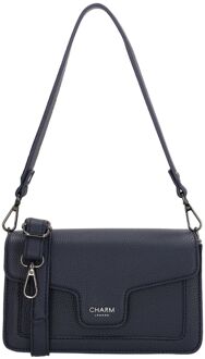 Charm London Monaco Handbag blue handtas dames Blauw - H 13 x B 20,50 x D 8 cm