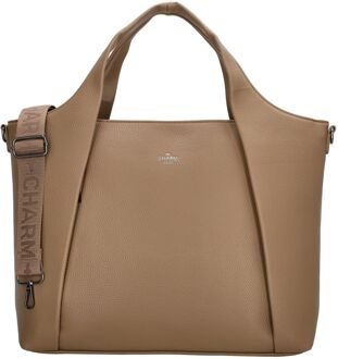 Charm London Mulberry Street Laptopbag taupe - H 31 x B 45 x D 16 cm