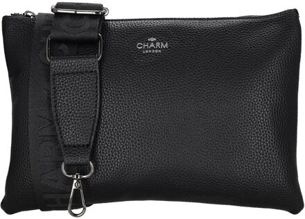 Charm London Pentonville Shoulderbag black damestas Zwart - H 17 x B 25 x D 5 cm