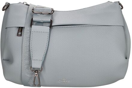 Charm London Pentonville Shoulderbag lightblue damestas Blauw - H 20,50 x B 31 x D 10,50 cm