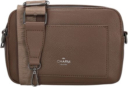Charm London Pentonville Shoulderbag mocha damestas Bruin - H 15 x B 23 x D 7 cm