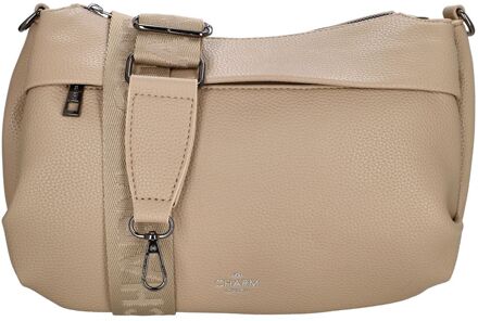 Charm London Pentonville Shoulderbag sand damestas Zand - H 20,50 x B 31 x D 10,50 cm