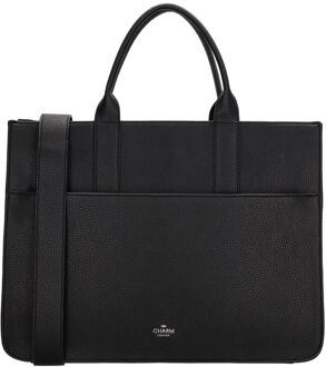 Charm London Princeton Laptopbag black handtas dames Zwart