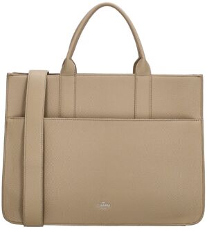 Charm London Princeton Laptopbag lighttaupe handtas dames