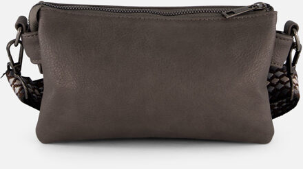 Charm London Schoudertas zwart Synthetisch Grijs - 1