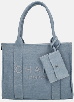 Charm London shopper M jeans Blauw