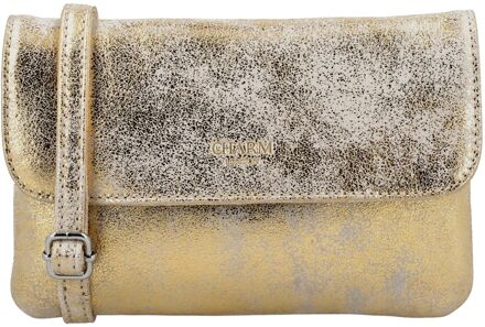Charm London South Hill Shoulderbag gold damestas polstasje Goud - H 13,50 x B 20 x D 2,50 cm