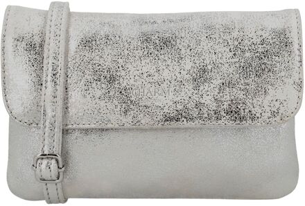 Charm London South Hill Shoulderbag silver damestas polstasje Zilver - H 13,50 x B 20 x D 2,50 cm