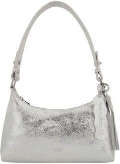 Charm London South Hill Shoulderbag silver damestas Zilver - H 16 x B 28 x D 5,50 cm