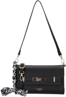 Charm London The Hamptons Shoulderbag black damestas Zwart - H 15 x B 23 x D 5 cm