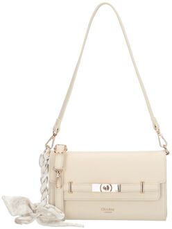 Charm London The Hamptons Shoulderbag crème damestas Beige - H 15 x B 23 x D 5 cm