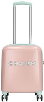 Charm London Underseater Travel Trolley light pink hardcase koffer pilotenkoffer Roze