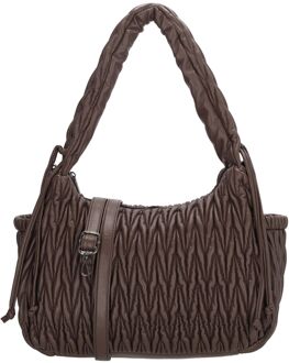 Charm London West End Shoulderbag darkbrown schoudertas dames Bruin - H 24 x B 30 x D 12 cm
