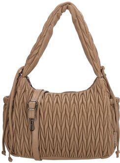 Charm London West End Shoulderbag mocca schoudertas dames Bruin - H 24 x B 30 x D 12 cm