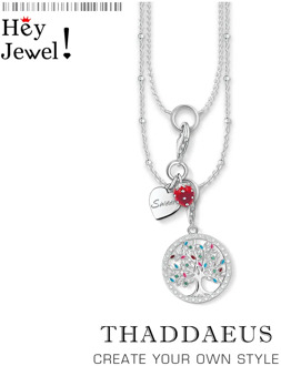 Charm Necklace Sweet Heart Strawberry & Tree,2020 Spring Fashion Jewelry Europe 925 Sterling Silver Romantic Gift For Women