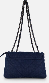 Charm Schoudertas Denim blauw Canvas - 1