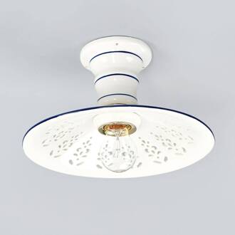 Charmante plafondlamp AMENO wit, blauw