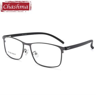 Chashma Grote Brillen Mannen Optische Bril Recept Oversize Frame grijs