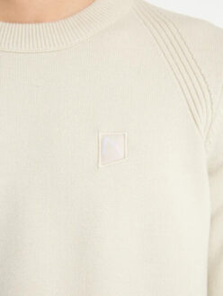 CHASIN' 31110009 e11 finn wool -  heren trui  chas Ecru - L