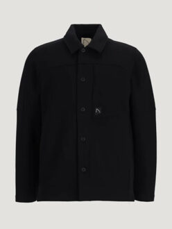 CHASIN' 41150005 e90 heren sweat overshirt - pulse chas Zwart - M