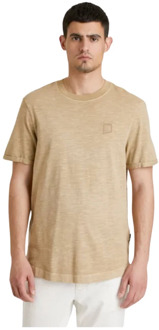 CHASIN' Brody Slub Korte Mouw T-shirt Chasin’ , Brown , Heren - Xl,L,M,S