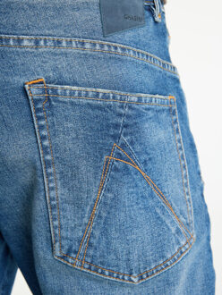 CHASIN' Helyx energy mid blue denim Blauw - 30-32