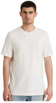 CHASIN' Korte mouw T-shirt Ethan Linen Chasin’ , White , Heren - L,M,S