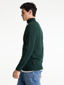 CHASIN' Oscar half zip dk.green Veelkleurig - M