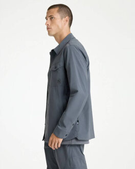 CHASIN' Overhemd lange mouw 61120034 - maat L Grijs