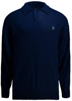 CHASIN' Polo lange mouw 31180001 Blauw